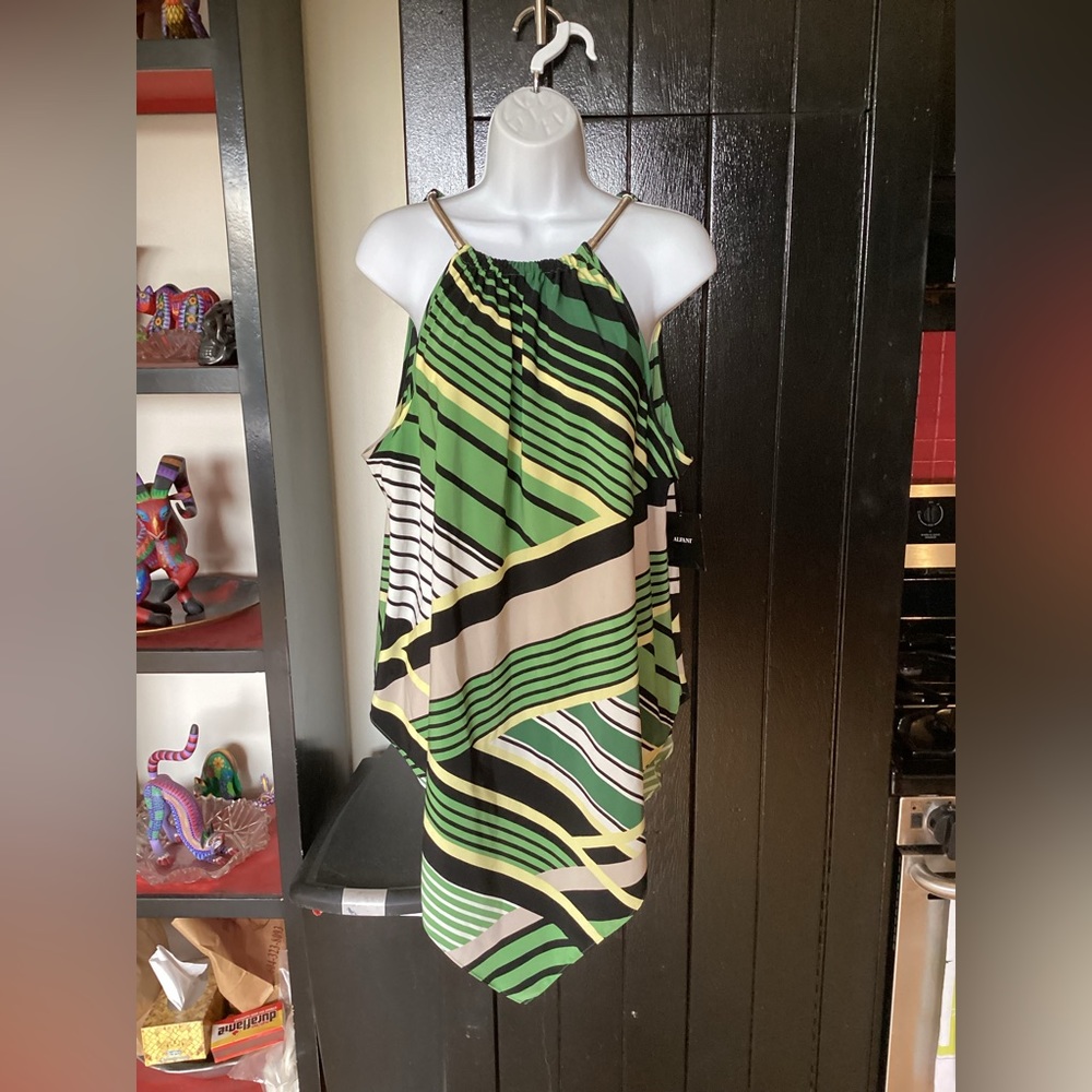 Alfani Blouse with Metal Collar